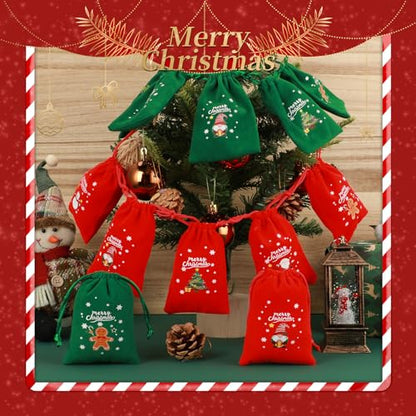 Christmas Bags with Drawstring (7.0548 Ounce)