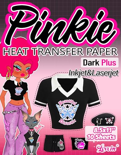 Pinkie Heat Transfer Paper for Laser & Inkjet Printer (10 Count)