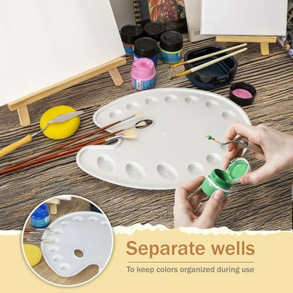 14 Well Oval Paint Palette (2 Count)