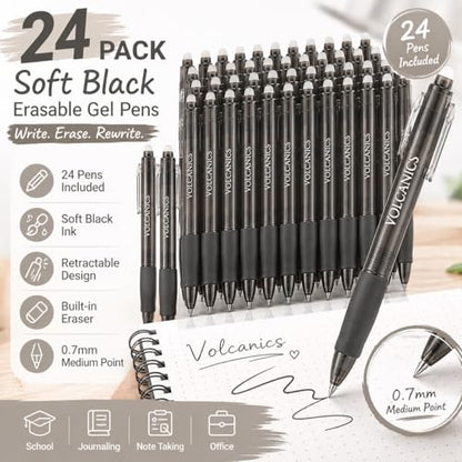 Erasable Gel Pens (24 Count)
