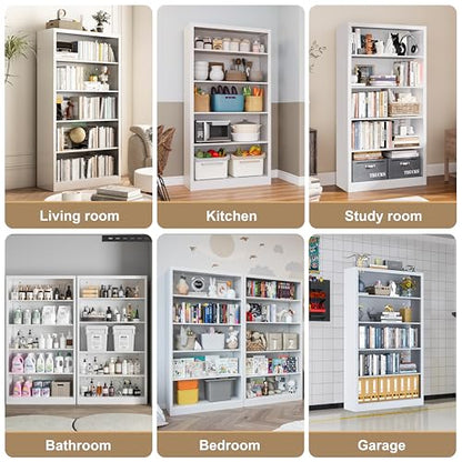 5 Shelf Metal Bookcase