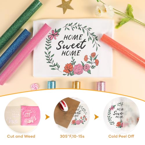 Glitter HTV Heat Transfer Vinyl