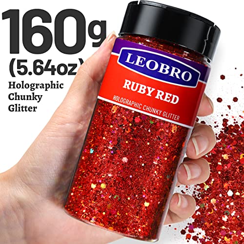 Red Glitter 160g (5.64 Ounce)