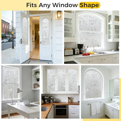 Window Privacy Film Decorative for Front Door