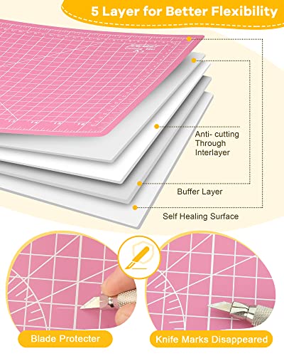 Density upgraded 9"x12" Self Healing Cutting Mat