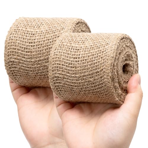 Natural Burlap Fabric Roll 10 Yards (2 Count)