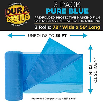 72" x 59' Pure Blue Pre (177 Foot)