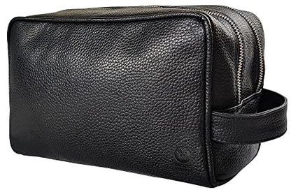 Leather Travel Toiletry Bag for Men