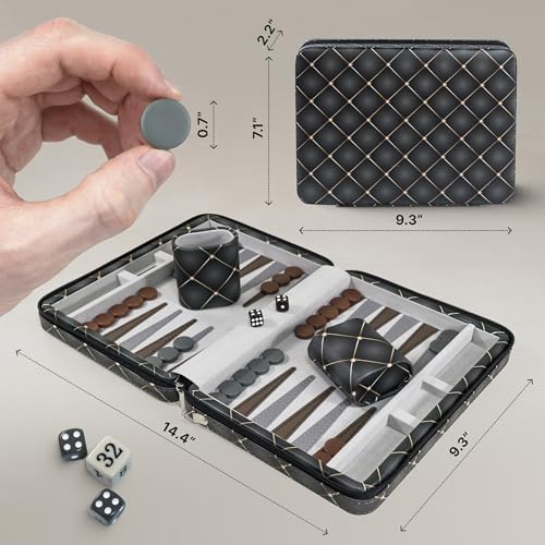 Magnetic Travel Backgammon Sets for Adults