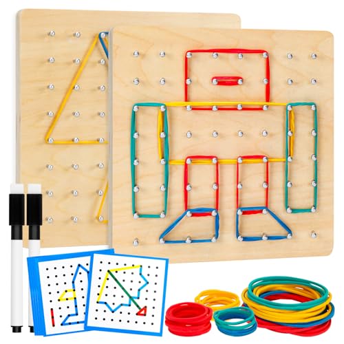 2Pack Wooden Geoboard