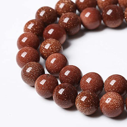 90pcs 4mm Natural Gold Sandstone Beads Gemstone Round Loose Beads for Jewelry Making DIY Bracelet Necklace 15“