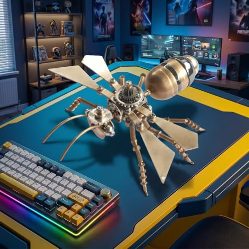 3D Metal Puzzle Mechanical Model Kit Steampunk Bee Insect 150+ Parts 2