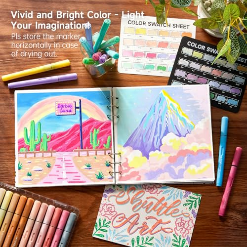 Automatic Ink Control Acrylic Paint Markers (24 Count)