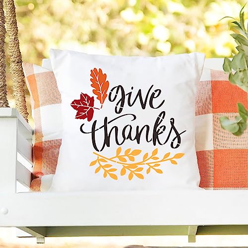 Fall Stencils for Painting on Wood 12" Thanksgiving Round Stencils (9 Count)