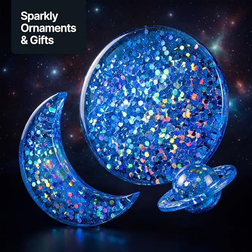 Craft Glitter Shaker Sapphire Blue Holographic 110g Super Chunky (3.9 Ounce)