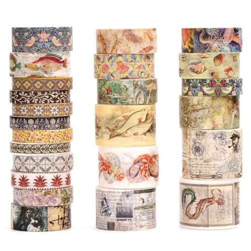 Vintage Washi Tape Set (24 Count)