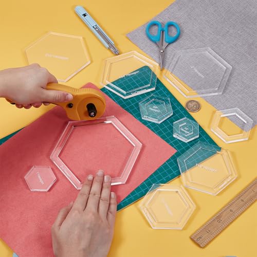 16 Pcs Hexagon Quilting Template (16 Count)