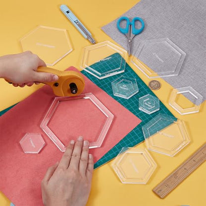 16 Pcs Hexagon Quilting Template (16 Count)