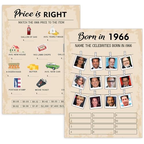 60th Birthday Party Games (30 Count)
