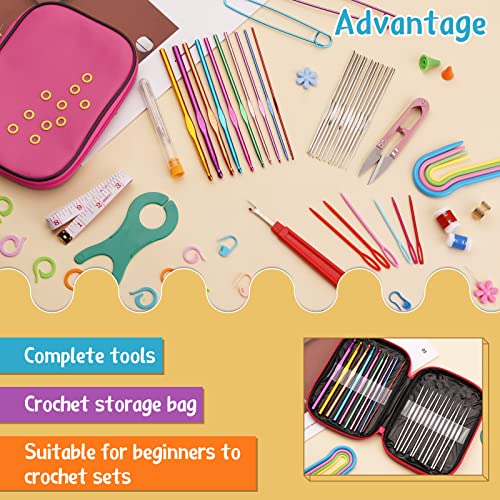 110 Pcs Crochet Hooks Set 0.6