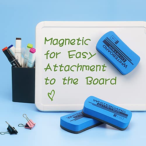6 Pack Magnetic Dry Eraser Erasers (6 Count)