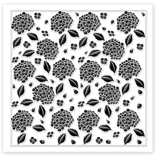 Hydrangea Texture Polymer Clay Texture Sheets Flowers Leaves Pattern Silicone Texture Stamp Clay Modeling Pattern Pad Texture Sheets for Polymer Clay Making Earrings Jewelry