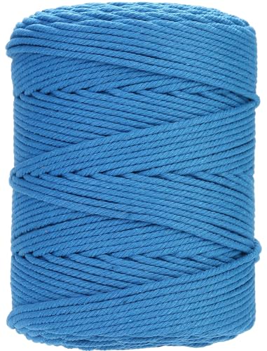 Macrame Cord 3mm x 546yards Natural Macrame Cotton Rope Colored Macrame Rope Soft Cotton Cord Macrame Supplies Craft Rope Macrame Yarn for Plant Hanger Wall Hanger Dreamcatcher