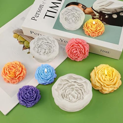 Peony Candle Molds (3 Count)