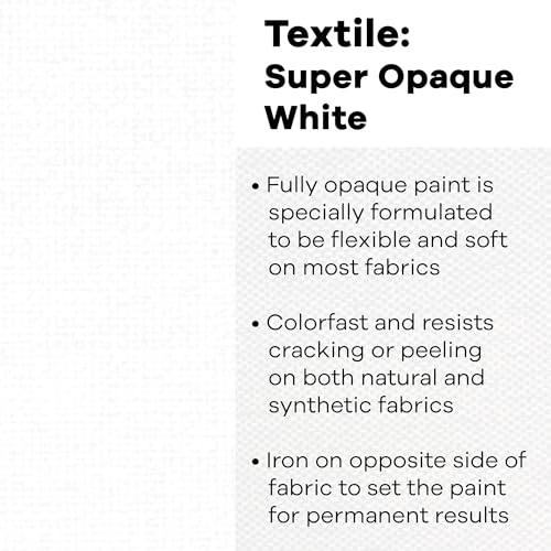 Textile Super Opaque White 8oz (8 Fl Oz)