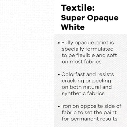 Textile Super Opaque White 8oz (8 Fl Oz)