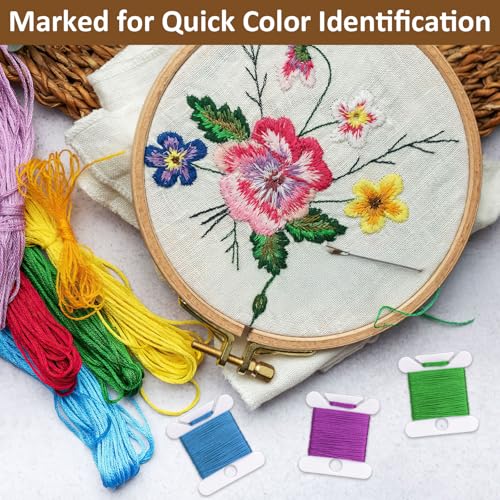 300 PCS Embroidery Floss Bobbins