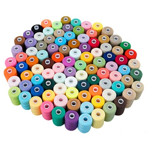 All Purpose Sewing Thread 98 Spool Assorted 1000 Yards Polyester Threads for Sewing (98 Count)