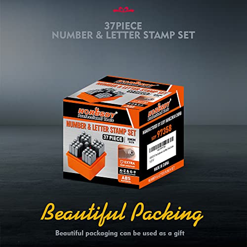 37 Piece Number and Letter Stamp Set 1 (37 Count)