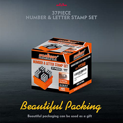 37 Piece Number and Letter Stamp Set 1 (37 Count)