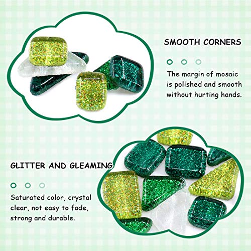 Mixed Colors Shine Crystal Series Mosaic Tiles Assortment Kit