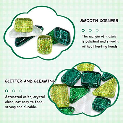 Mixed Colors Shine Crystal Series Mosaic Tiles Assortment Kit