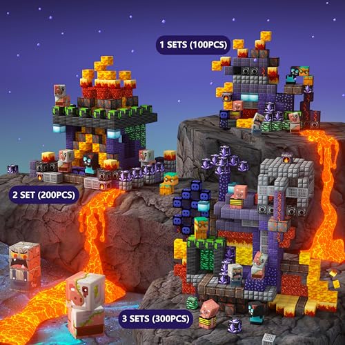 100PCS Magnetic Blocks