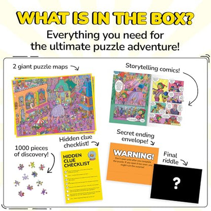 Jigsaw Puzzles 1000 Pieces with Storytelling Comics (1000 Count)
