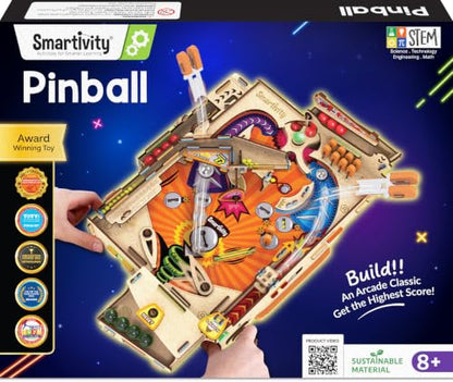 DIY Pinball Machine STEM Toy for Kids Ages 8 9 10 11 12 13 14