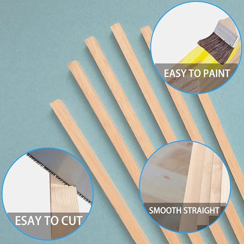 Balsa Wood Square Dowels 30Pcs 1 (30 Count)