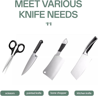 YKLP Knife Sharpening Stone,Whetstone Set Kitchen Knife Sharpener Stone 2 Side 180/320 Grit,Wet Stones for Sharpening Chisel Blades, Knives, Scissor Blades with Non-slip Rubber Base and Angle Guide