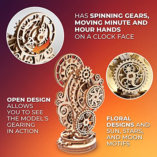 Steampunk Clock 3D Wooden Puzzles for Adults