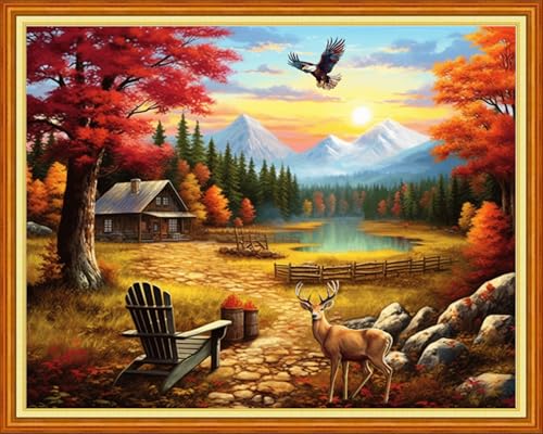 Stamped Cross Stitch Kits for Beginners Full Range of Cross Stitching 11 CT Printed Cross Stitch Kits for Adults Cross Stitch Patterns Needlepoint Kits