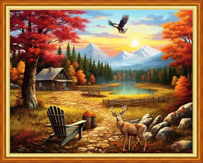 Stamped Cross Stitch Kits for Beginners Full Range of Cross Stitching 11 CT Printed Cross Stitch Kits for Adults Cross Stitch Patterns Needlepoint Kits