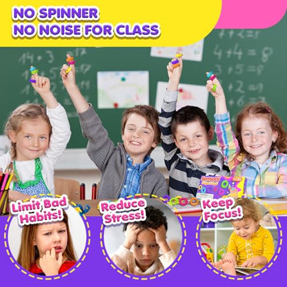 Fidget Toys Sensory Rings for Kids (18 Count)