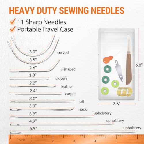 Heavy Duty Sewing Needles (11 Count)