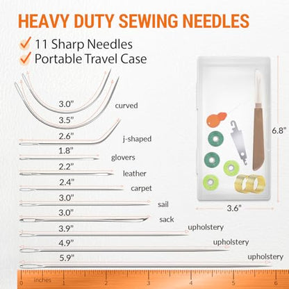 Heavy Duty Sewing Needles (11 Count)