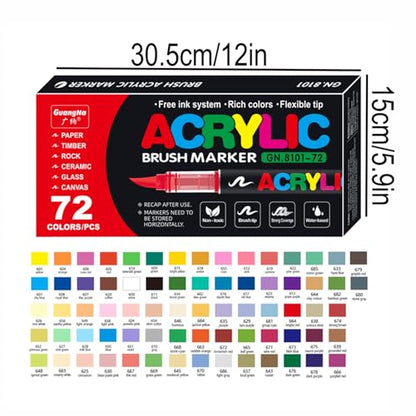 Acrylic Paint Markers (72 Count)