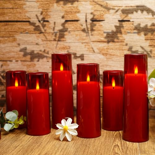 Flickering Flameless Candles Battery Operated with Remote and 2 (9 Count)