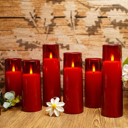 Flickering Flameless Candles Battery Operated with Remote and 2 (9 Count)